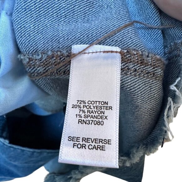 NWT Versona Denim Long Shirt Dress Jacket Long Sleeve Distressed Boho Size L‎ - Picture 5 of 7